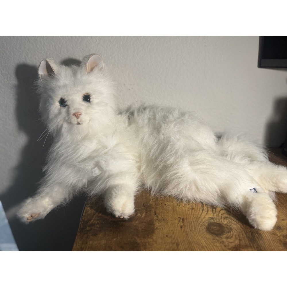 VINTAGE 2009 FurReal Friends Lulu My Cuddlin Kitty Cat White Hasbro - Video!